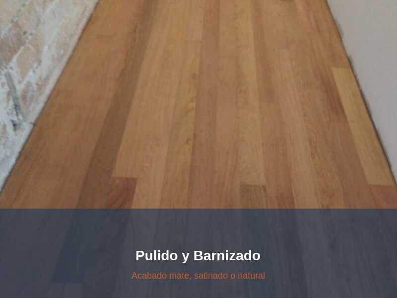 Pulir y barnizar parquet Barcelona