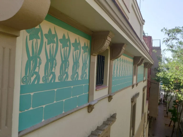 Techo pintado por pintores en Barcelona