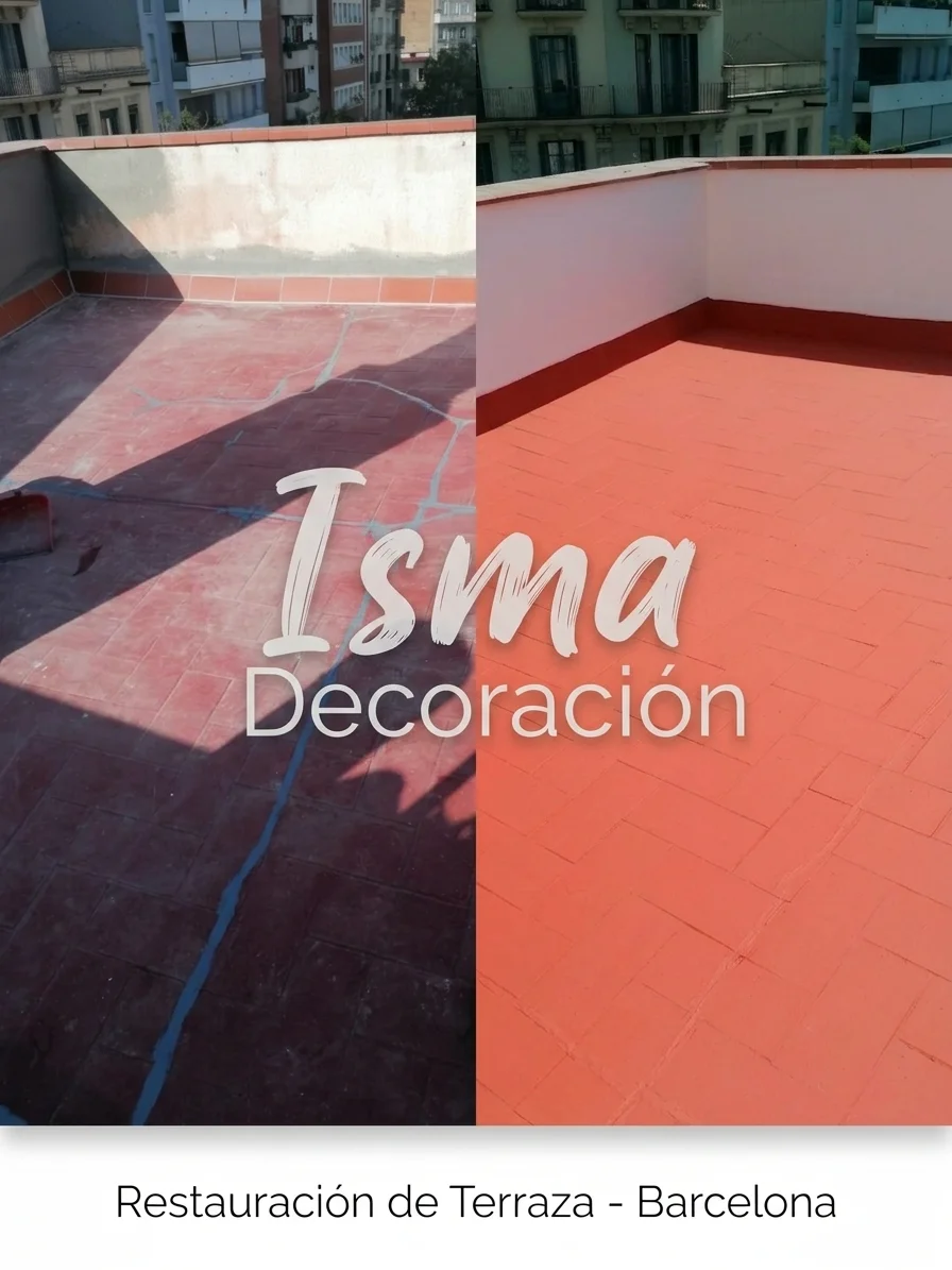 Antes y despues de pintar un piso en Barcelona por profesionales